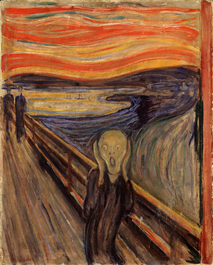 crise d'angoisse. Le cri de Munch